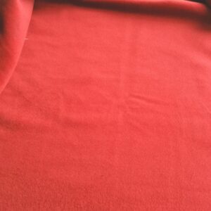 vintage vermiljoenrode wollen stof 1,3m