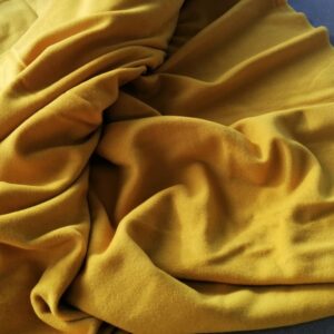 vintage gele wollen stof 2,5m