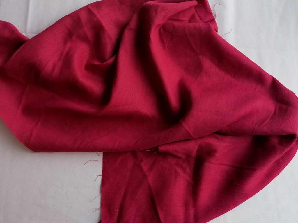 Linnen framboosrood bordeaux