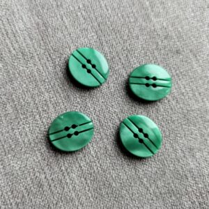 groene langwerpige knoop   18mm