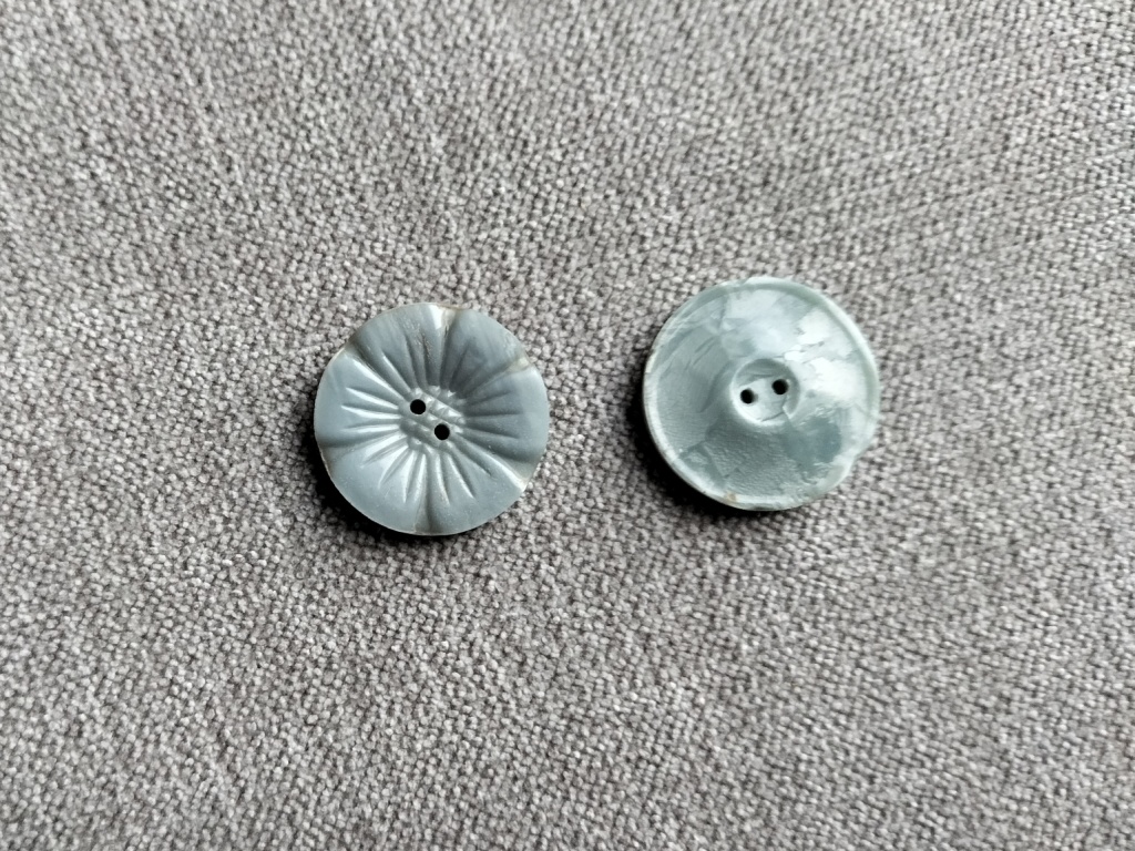 vintage knoop in bloemvorm 22mm - Afbeelding 2