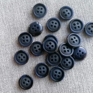 donkerblauwe knoop met rand 15mm