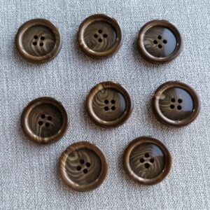 bruine gemarmerde knoop 26mm