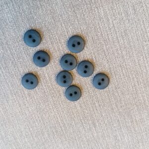 donkerblauw mat knoopje 13mm