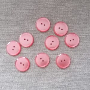 roze knoop in imitatie parelmoer 23mm