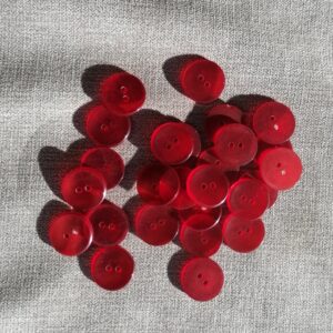 rode knoopje in imitatie parelmoer 20mm