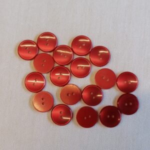 rode knoopje in imitatie parelmoer 18mm