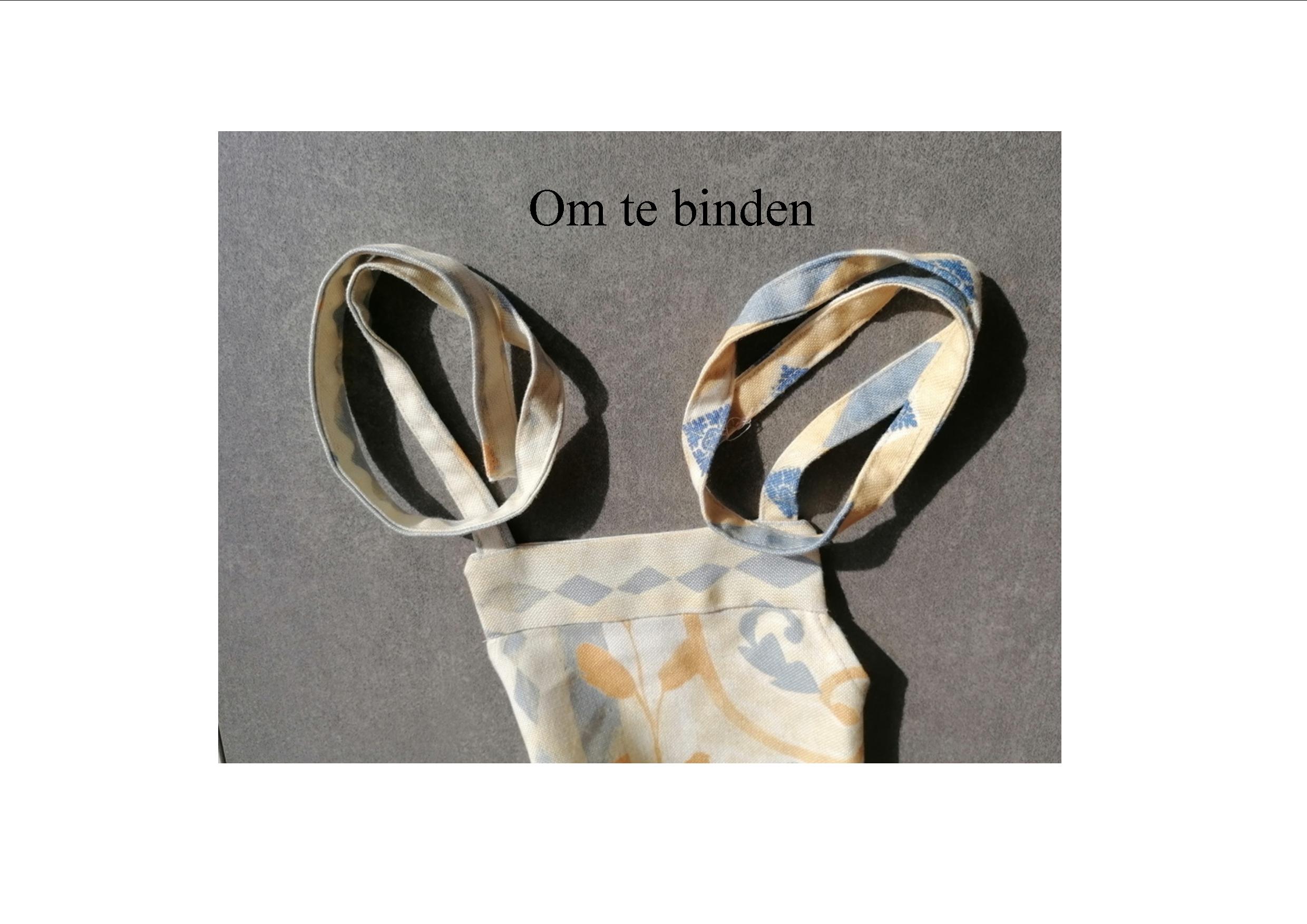 halterschort maken uit gekozen stof - Afbeelding 3