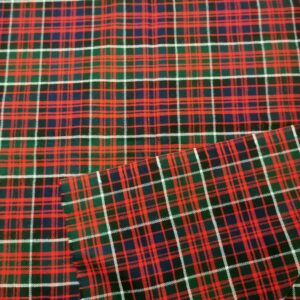 rood geruite  wollen stof  1,70m