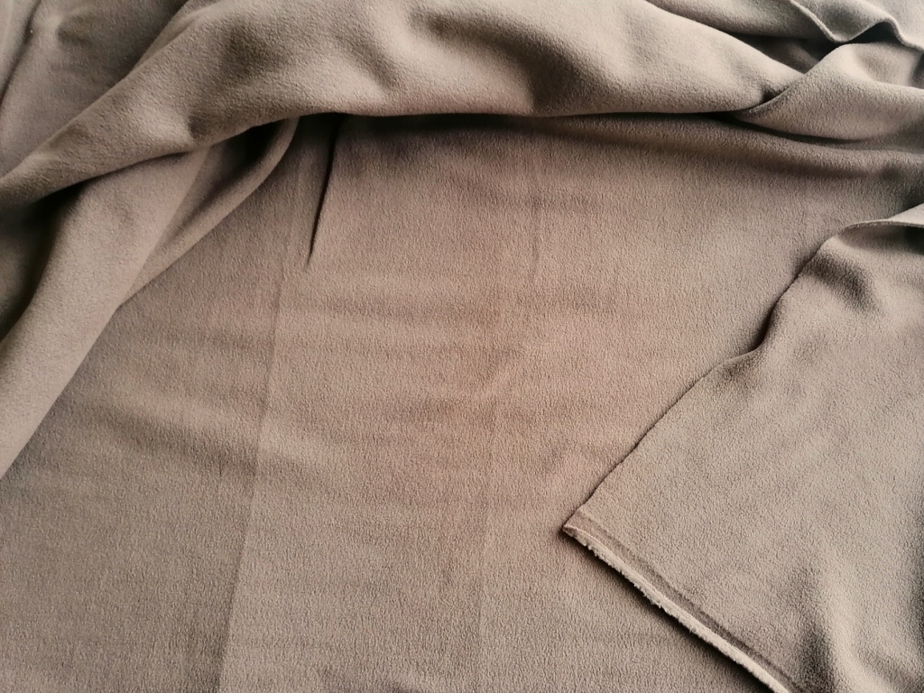 taupe-bruine dikke fleece /10cm - 3m - Afbeelding 2