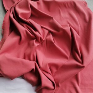 roestkleurige boordstof met fijne rib /10cm