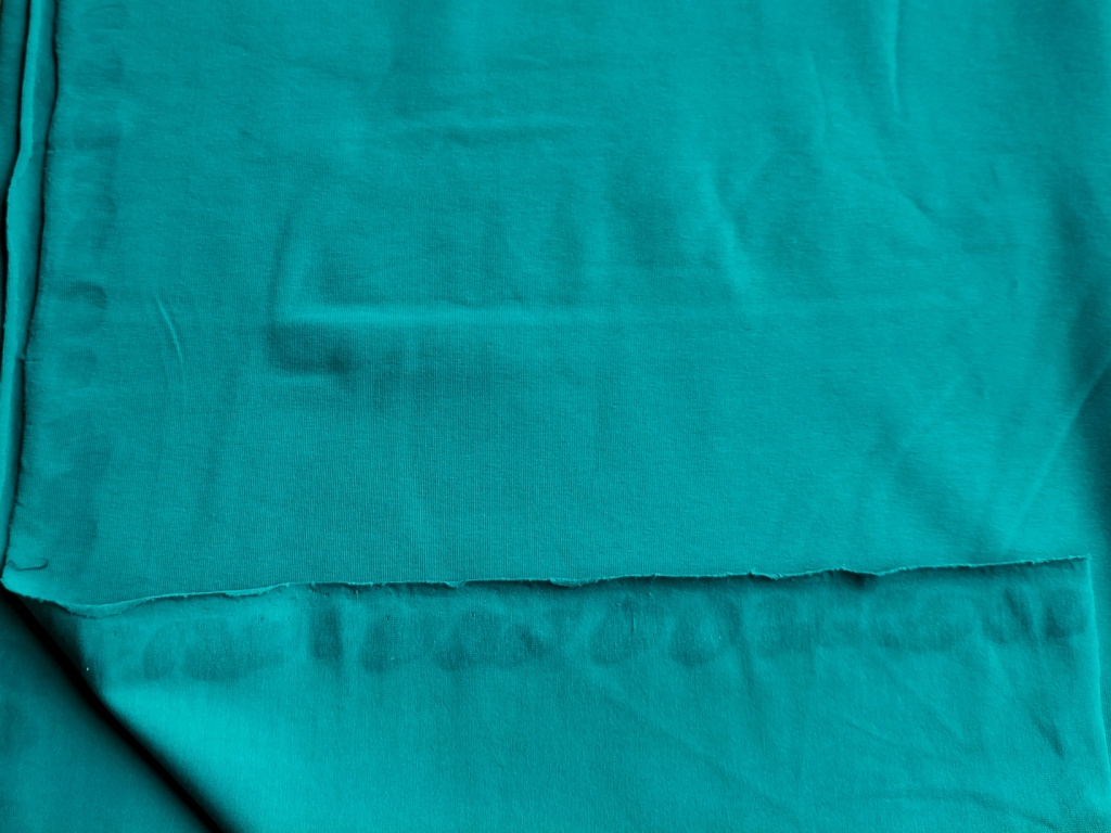 groene katoenen jersey elastaan /10cm