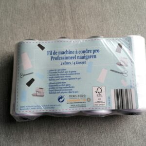 wit overlockgaren van 2500m