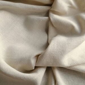 grof  gebroken wit katoen met linnenlook 2,6m/1,2m