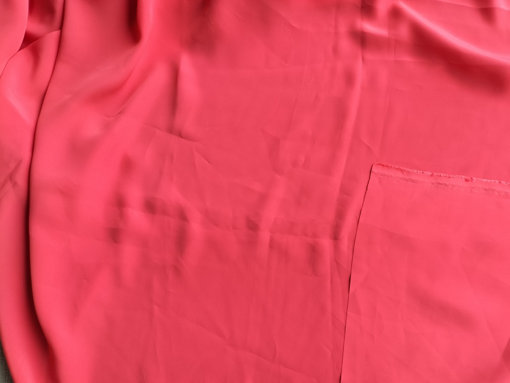 effen oranjerode viscose 1,6m - Afbeelding 2