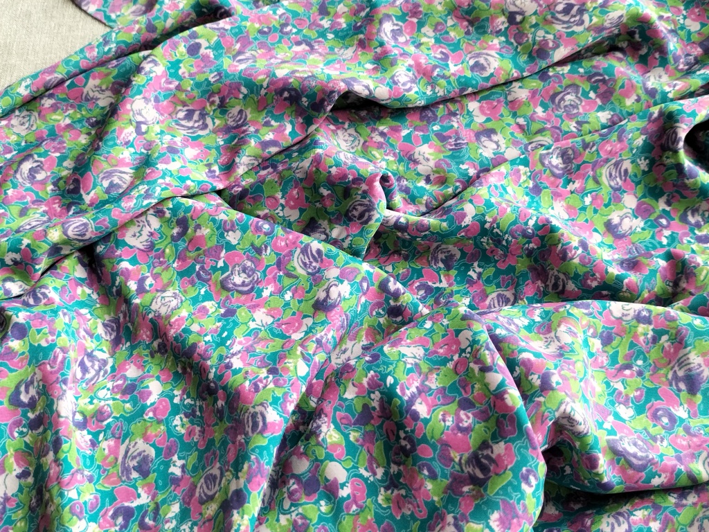 paars groen gevlekte viscose 1,9m