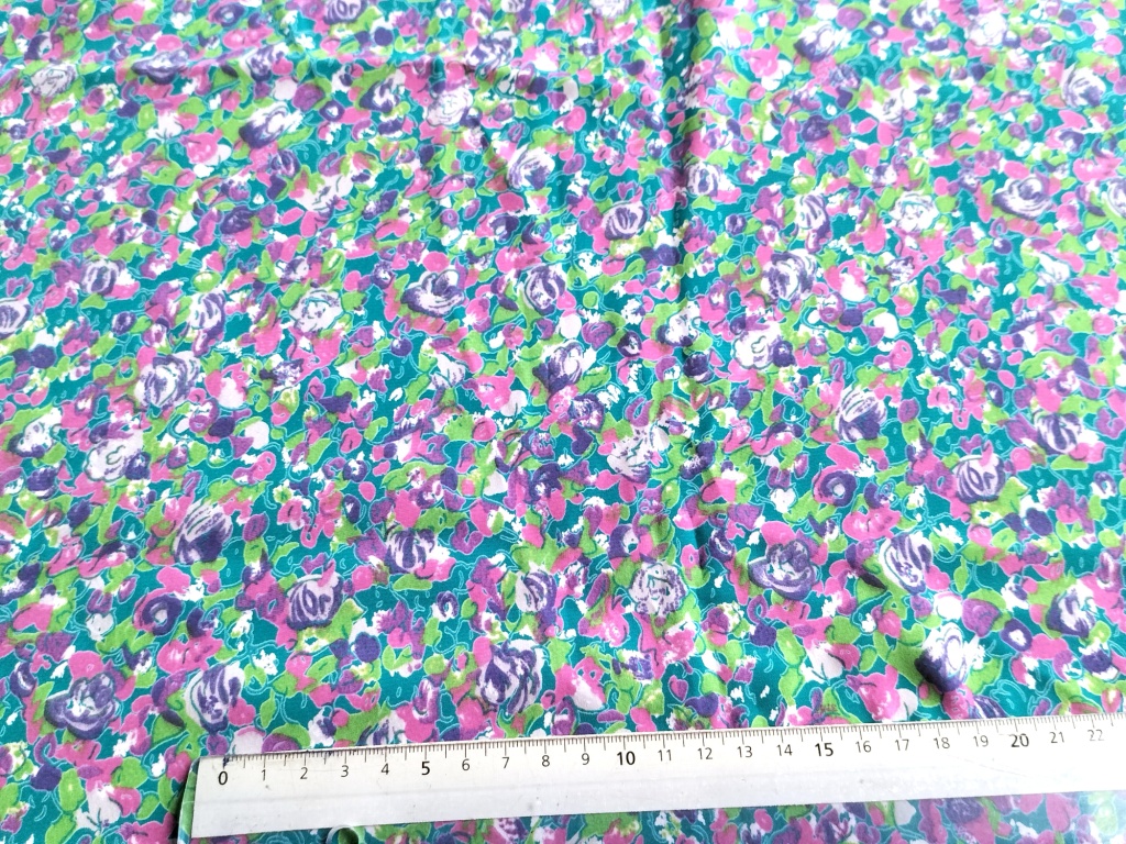 paars groen gevlekte viscose 1,9m - Afbeelding 2