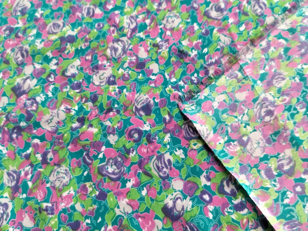 paars groen gevlekte viscose 1,9m - Afbeelding 3