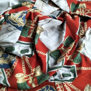 Soepele roodbruine viscose