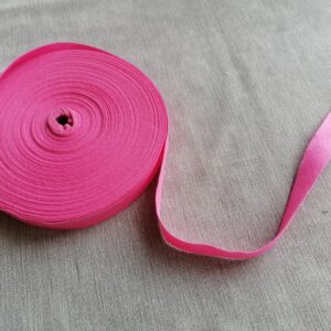 roze lint  2cm dubbel gevouwen /10cm