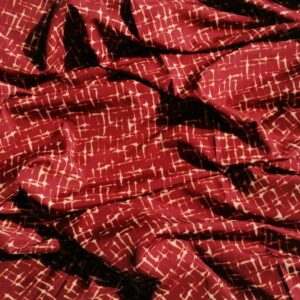 viscose roodbruin met beige 1,6m