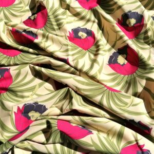 zachte viscose geel bloemen