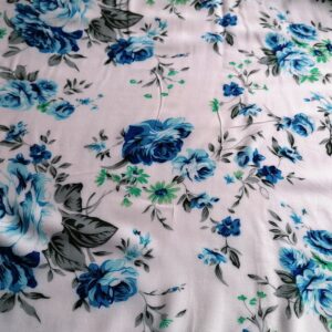 witte batist met bloemen 3m