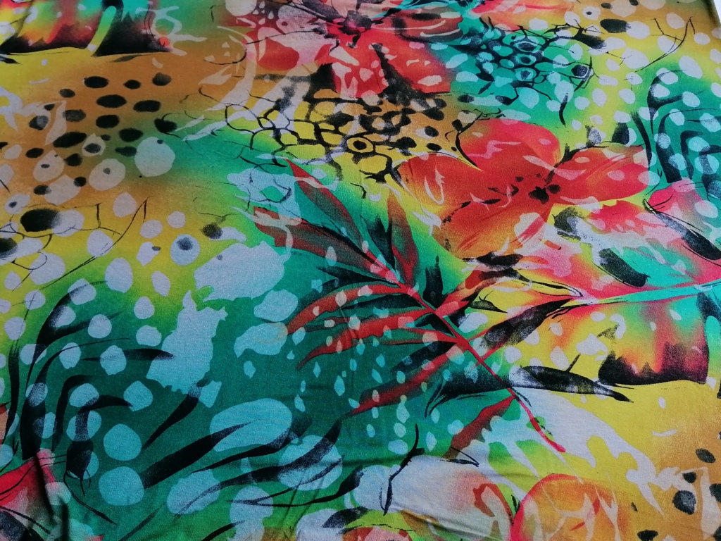 jersey bloemen tekening 1,5m