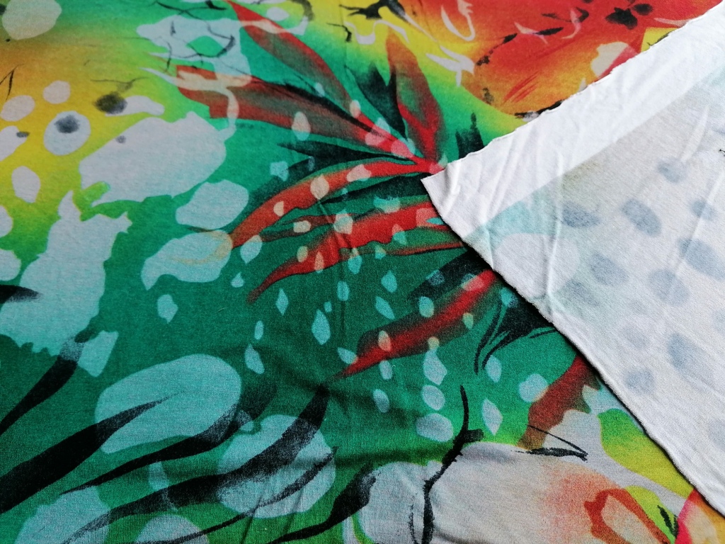 jersey bloemen tekening 1,5m - Afbeelding 2