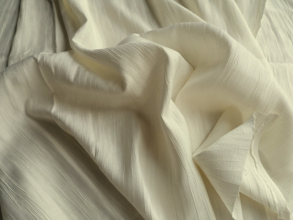 stevige beige katoen met kreukels 1,5m