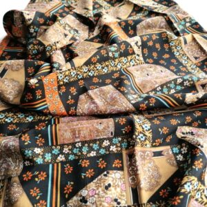 batist met geometrische motieven  1,2m