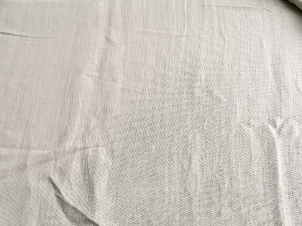 lichtgrijze dunne gabardine 1,30m