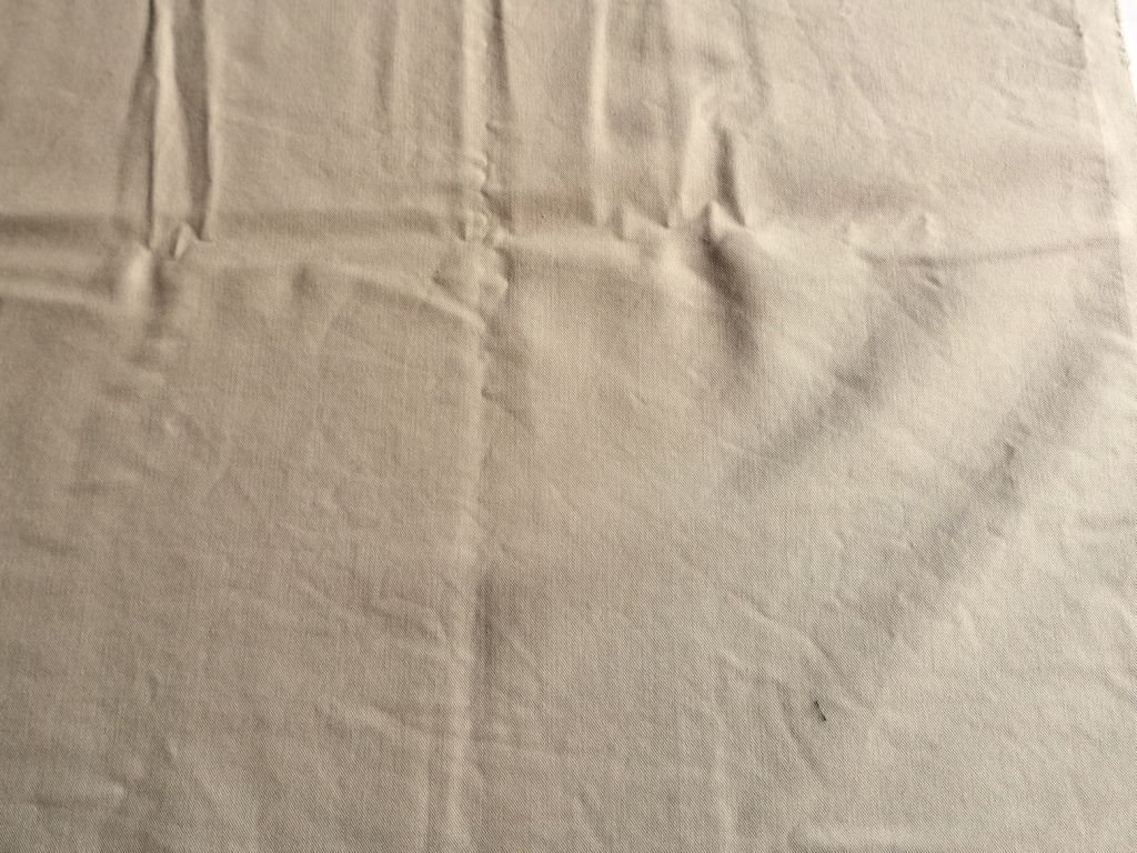 beige fluweelachtige stof 1,2m - Afbeelding 4