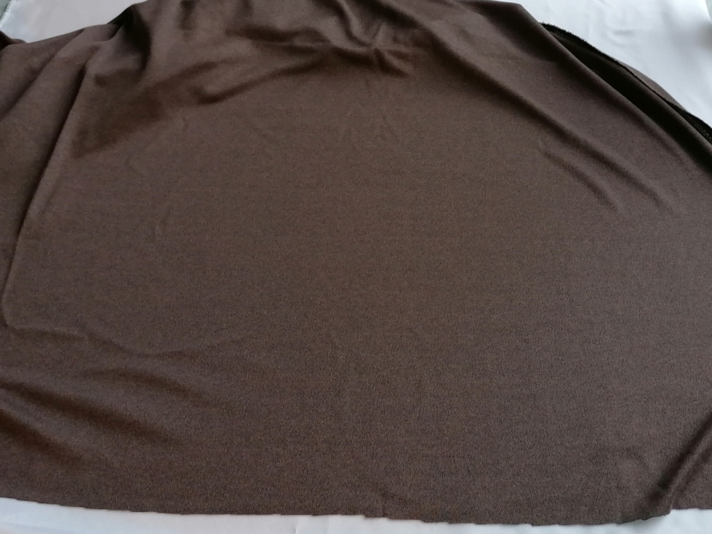 Dubbele jersey bruin gemêleerd 1,2m