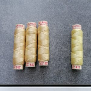 vintage geel zijden cordonnet CALANDA  10m