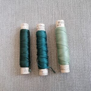 groen vintage zijden cordonnet Gutermann  30/3 10m