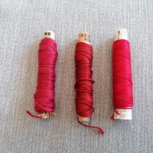 rood vintage zijden cordonnet Gutermann  30/3