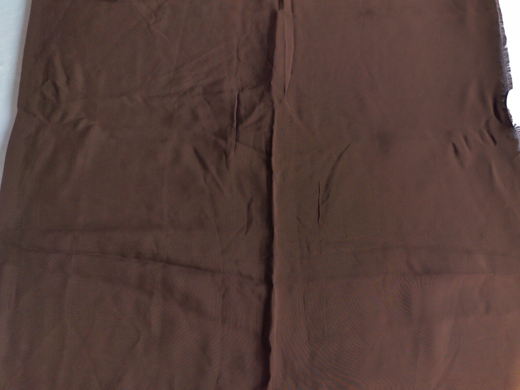 bruine crepe Georgette 1,6m - Afbeelding 3