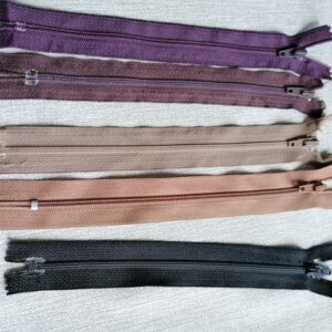 nylon spiraalrits 18cm bruin zwarte tinten