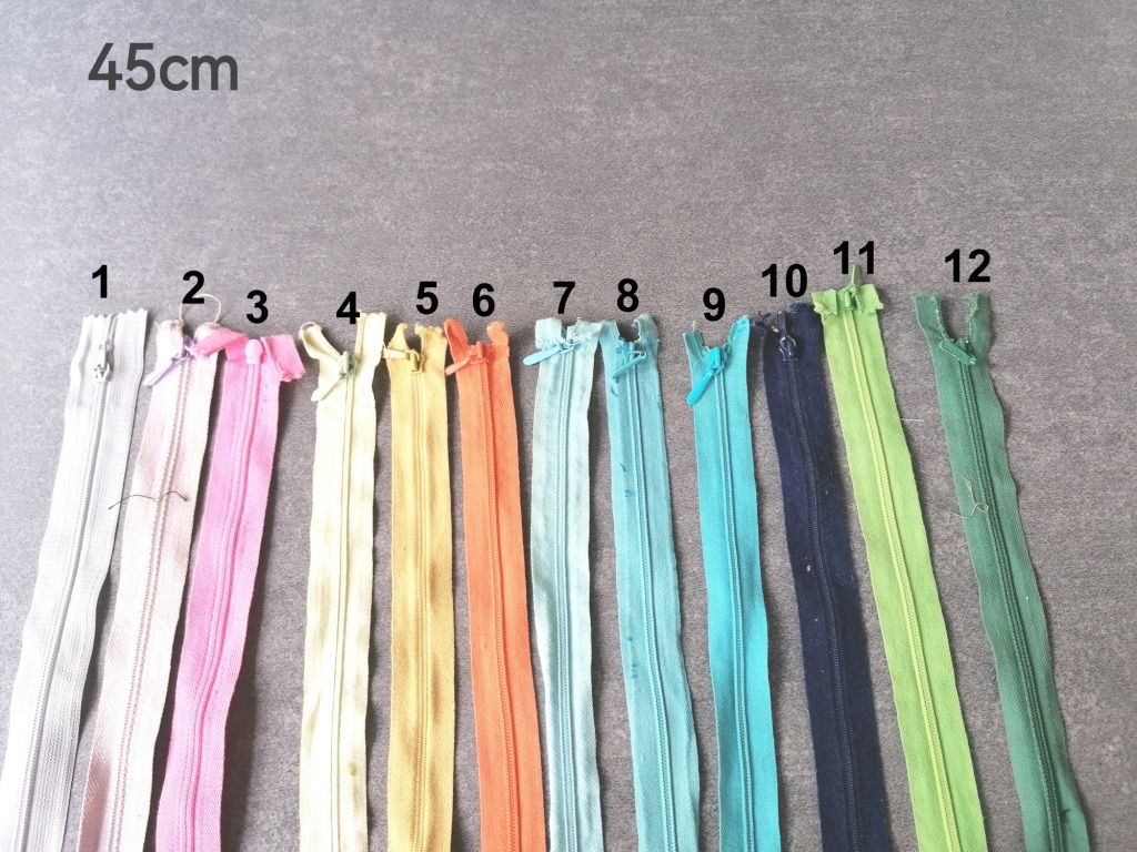 nylon spiraalrits 45cm verschillende tinten