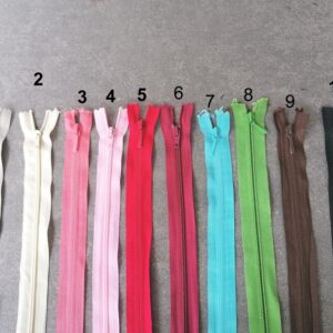 nylon spiraalrits 45cm verschillende tinten