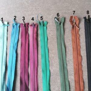 nylon spiraalrits 53cm verschillende tinten