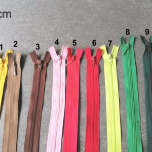 nylon spiraalrits 60cm verschillende tinten