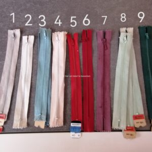 fijne metalen ritsen 18cm