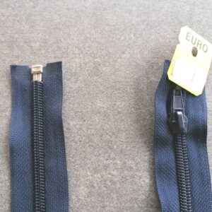 deelbare spiraalrits 5mm, blauw 40cm  ??