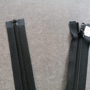 deelbare spiraalrits 5mm, zwart 45cm