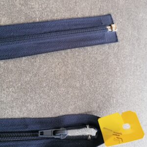 deelbare spiraalrits 5mm, 45cm blauw