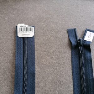 deelbare spiraalrits 5mm, 45cm blauw