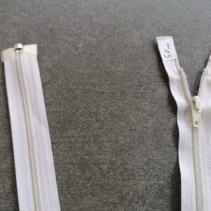 deelbare spiraalrits 5mm, 50cm wit