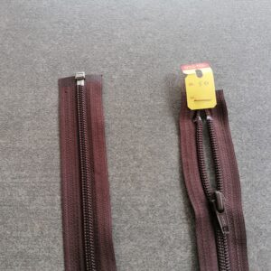 deelbare spiraalrits 5mm, 50cm bruin
